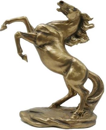 Figurka Koń Złoty Na Podstawie 28Cm