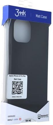 3Mk Etui Matt Case iPhone 12 Pro Max czarne