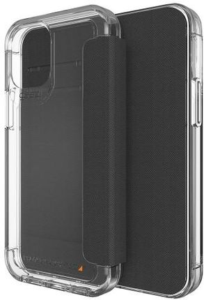 Gear4 Etui Wembley Flip iPhone 12 Pro Max przezroczysto-czarne