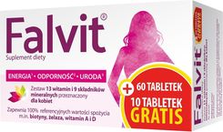 Zdjęcie Falvit Zestaw witamin dla kobiet 70 tabletek - Szklarska Poręba