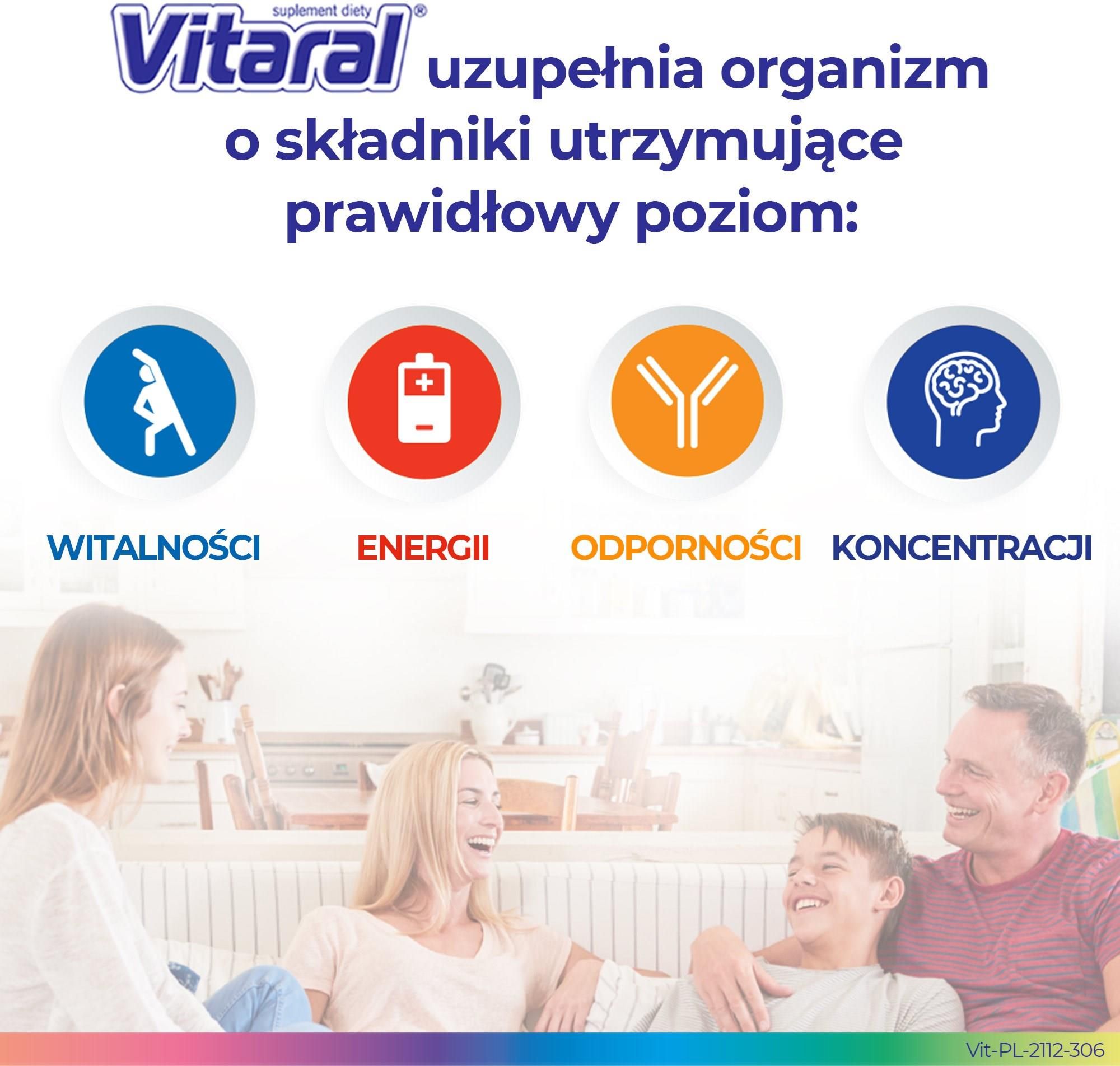 Vitaral zestaw witamin i minerałów 70 tabl - zdjęcie 1 Vitaral zestaw witamin i minerałów 70 tabl