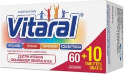 Zdjęcie Vitaral Zestaw Witamin I Minerałów 70tabl. - Dobre Miasto
