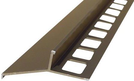 Emaga Profil aluminiowy balkonowy 44mm 2,5m - okapnik anodowany oliwka
