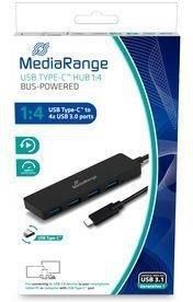 Mediarange Hub USB 4xUSB 3.0 Black (MRCS508)