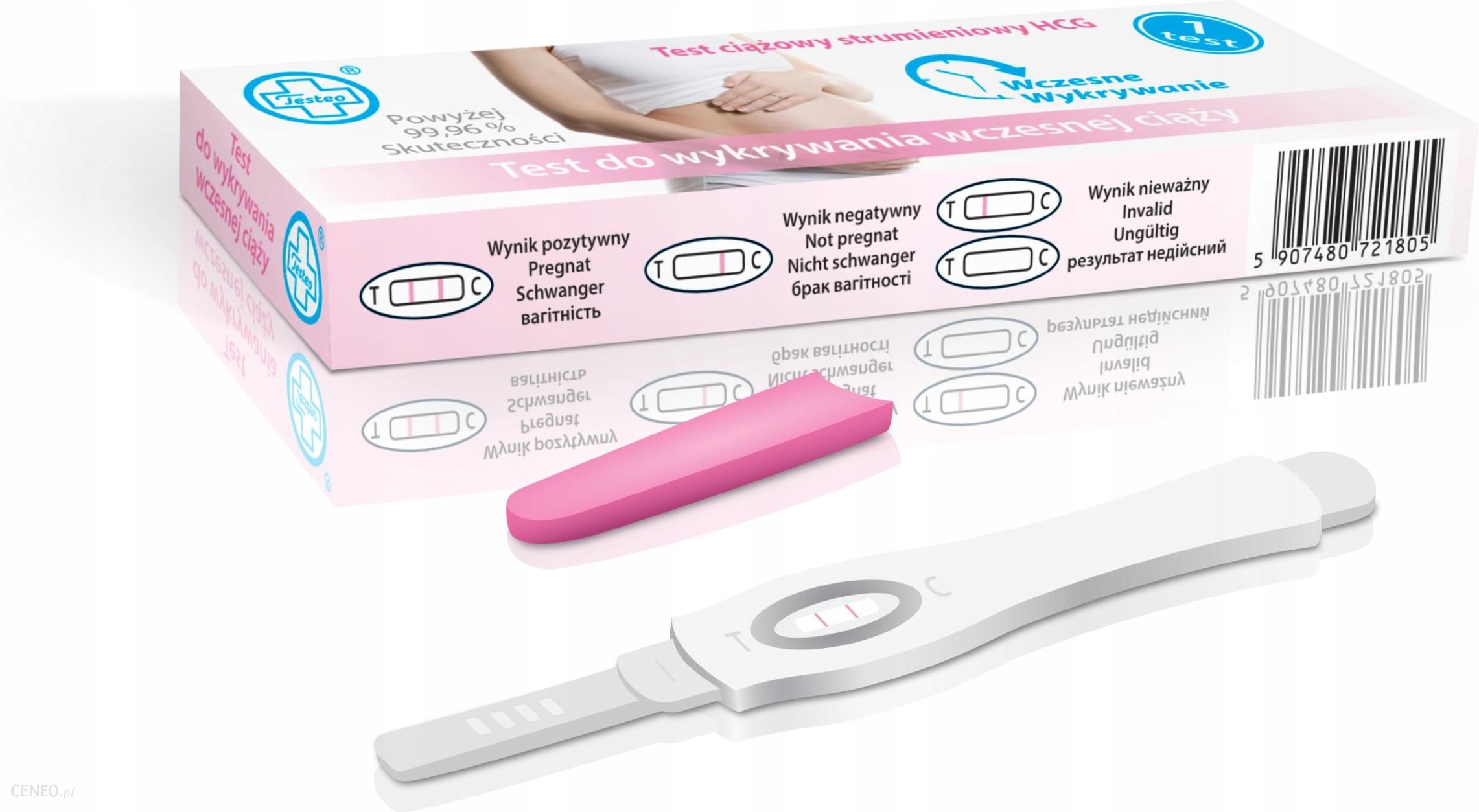 10X Strumieniowy Test Ciążowy Testeo Wczesna Ciąża
