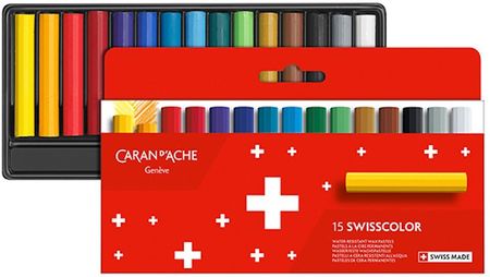 Kredki woskowe Caran d'Ache Swisscolor 15 kolorów