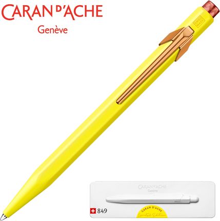 Długopis Caran d’Ache 849 Claim Your Style #2, kolor Canary Yellow