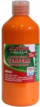 Farba tempera plakatowa Alpino w butelce 500ml pomarańczowy