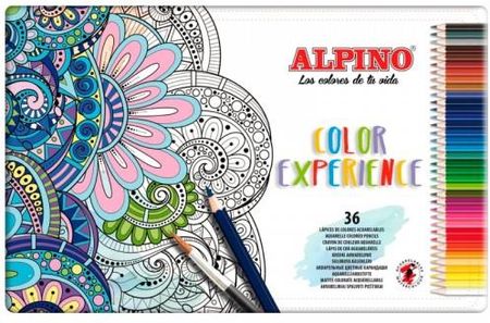 Kredki akwarelowe Alpino Experience w pudełku 36 sztuk