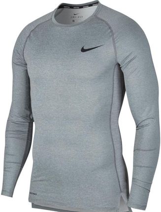 Nike Pro Longsleeve BV5588 068 M Szare - Ceny i opinie T-shirty i koszulki męskie FDIF