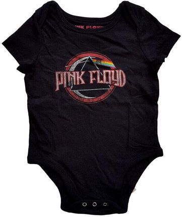 Pink Floyd Vintage Dark Side Of The Moon Seal Baby Grow Black (0 - 3 Months)