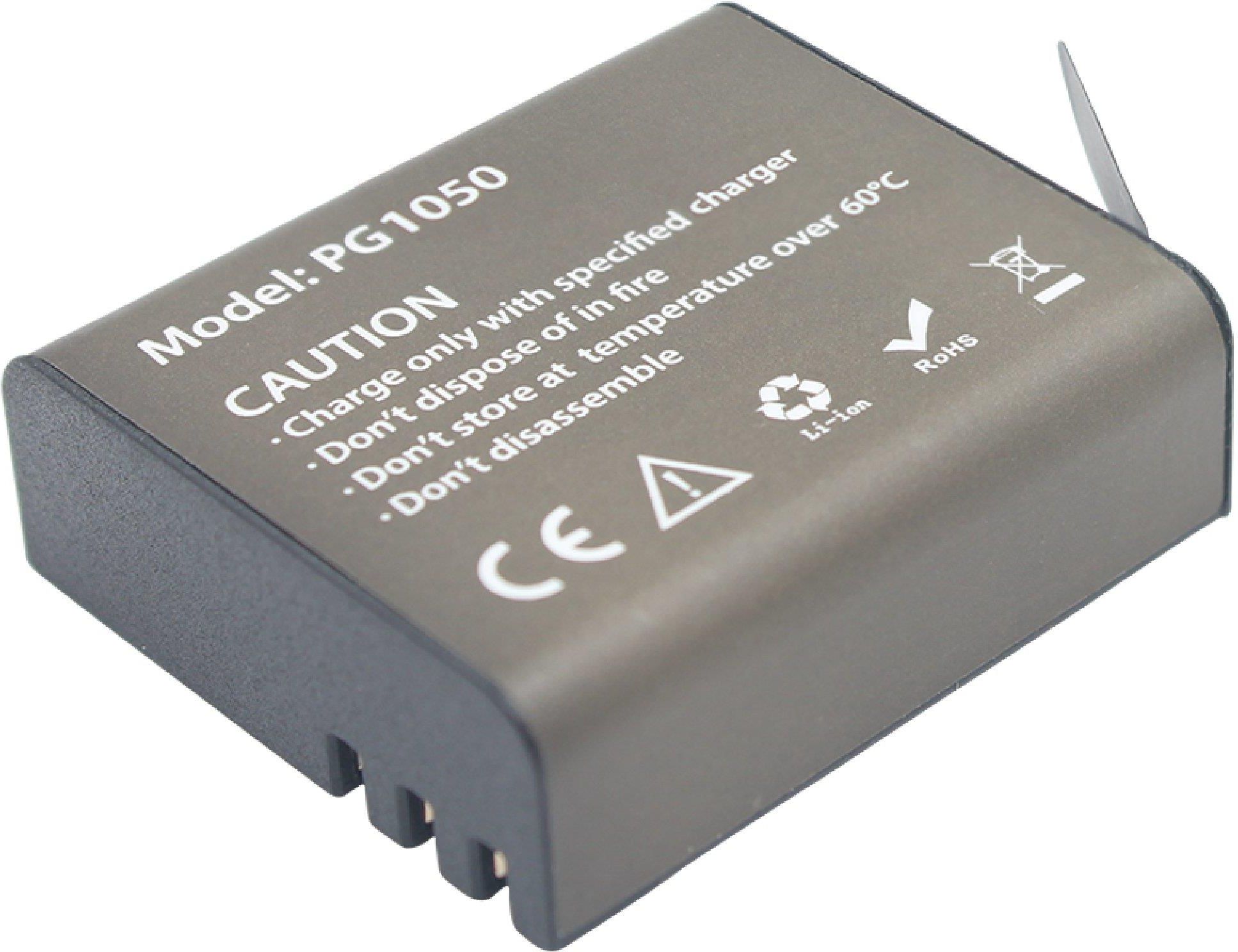 vhbw batteria compatibile con Eken W9, H2R, H3R, H7s, H9R plus, H5s, H6s videocamera camcorder (900mAh, 3,7V, Li-Poly