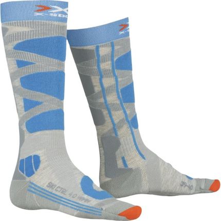 Skarpety X-Socks Ski Control 4.0 Wmn Grey Melange Turquoise