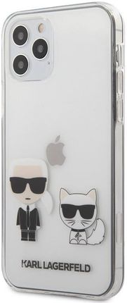 Karl Lagerfeld Ikonik+Choupette Etui iPhone 12 / iPhone 12 Pro przezroczysty