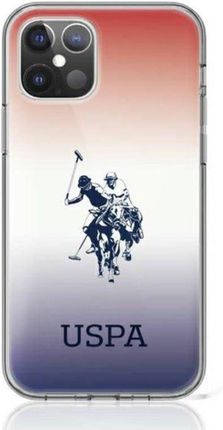 Us Polo Assn Dh & Logo Gradient Etui iPhone 12 / iPhone 12 Pro brązowy