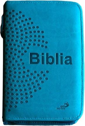 Biblia z kolorową wkładką z oprawą turkusową