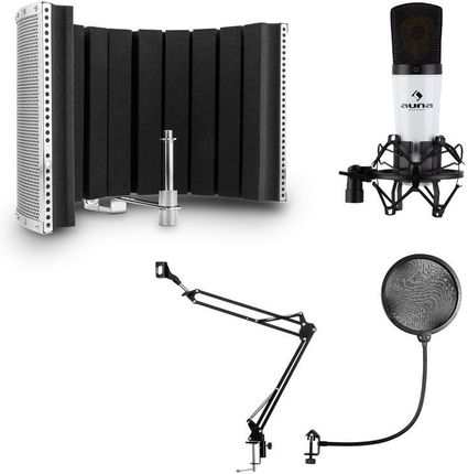 Auna MIC-920, zestaw mikrofonowy USB V5, mikrofon, ramię odchylane, pop-filtr, ekran