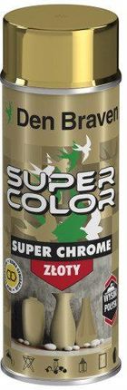 Den Braven Spray Super Color Chrome Złoty 400Ml
