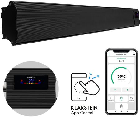 Klarstein Hot Spot Crystal Spotless Smart Infrared Heater 750W App Black