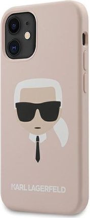 Karl Lagerfeld KLHCP12SSLKHLP iPhone 12 mini 5,4" jasnoróżowy/light pink hardcase Silicone Karl`s Head