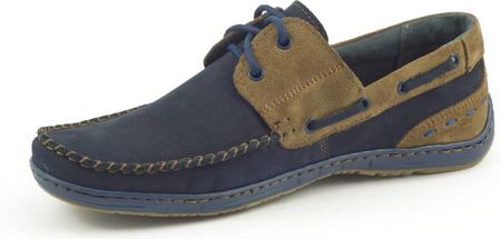 Buty męskie mokasyny 902 granat Granat - zdjęcie 2