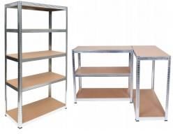 Topeshop Regał Magazynowy Metalowy G9040 Mdf 175Kg - zdjęcie 1 Topeshop Regał Magazynowy Metalowy G9040 Mdf 175Kg