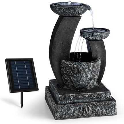 Blumfeldt Fantaghiro Ogrodowa fontanna ozdobna 3 W panel solarny LED polyresin imitacja kamienia