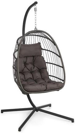 Blumfeldt Biarritz Individuelle, fotel wiszący, poduszka na siedzisko, 130 kg, ciemnoszary