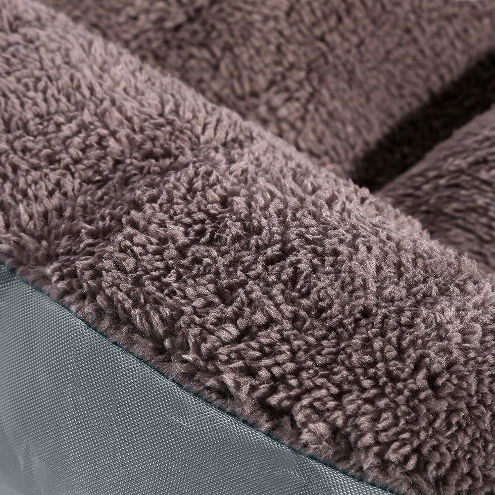 Unizoo Legowisko Dla Psa Xl 80X60Cm Szare Pluszowe Prostokątne - zdjęcie 3 Unizoo Legowisko Dla Psa Xl 80X60Cm Szare Pluszowe Prostokątne