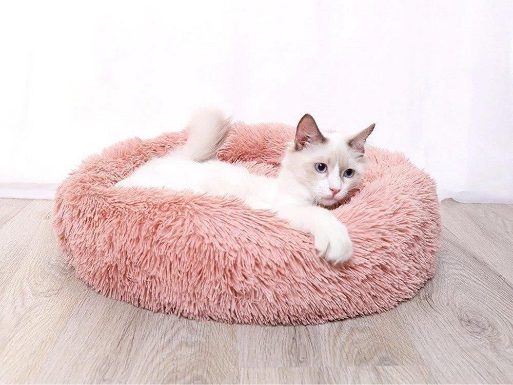 Unizoo Legowisko Dla Psa I Kota Pluszowe S 50Cm Ciepłe Bladoróżowe - zdjęcie 1 Unizoo Legowisko Dla Psa I Kota Pluszowe S 50Cm Ciepłe Bladoróżowe