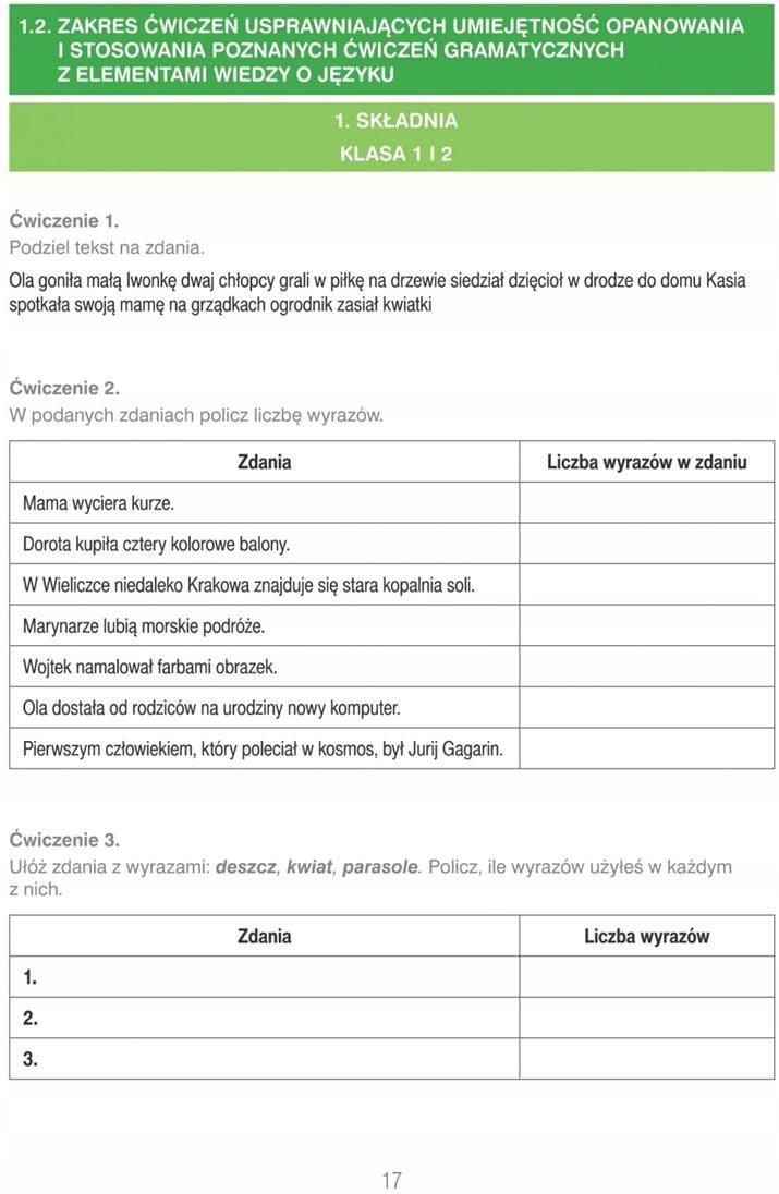 Karty pracy z edukacji polonistycznej dla uczniów ze specjalnymi