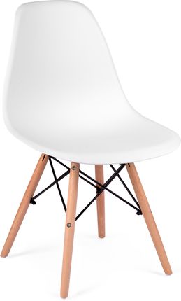 Sofotel Nowoczesne Krzesło Skandynawskie Delta Białe