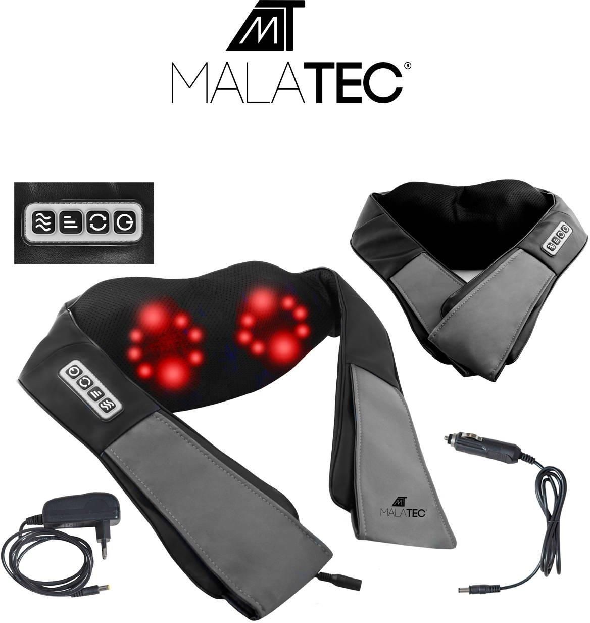 MALATEC Masażer Shiatsu Szyi Karku Pleców Ciała Grzejący - zdjęcie 2 MALATEC Masażer Shiatsu Szyi Karku Pleców Ciała Grzejący