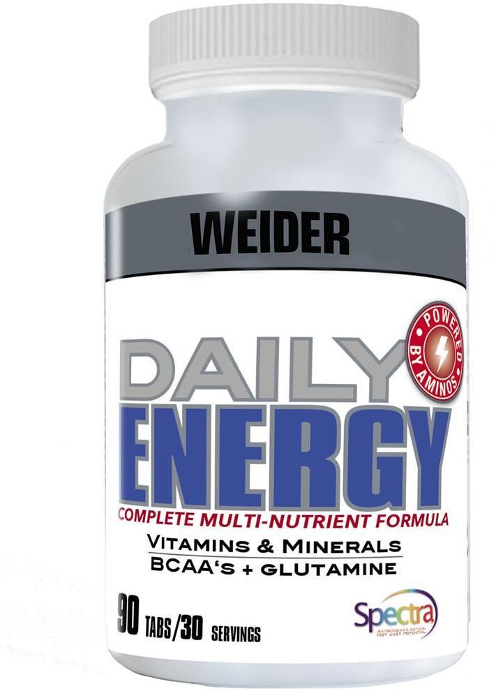 WEIDER Daily energy multiwitaminy i minerały + BCAA i glutamina BCAA