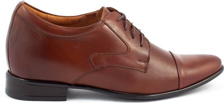 Buty męskie wizytowe P10 podwyższające brązowe Brąz