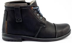 Zimowe Buty Męskie Śniegowce 120 Czarne Czarny