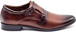 Skórzane buty wizytowe Monki 287LU brązowe Brąz