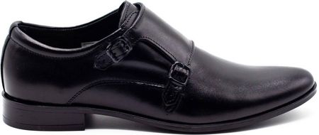 Skórzane buty wizytowe Monki 287LU czarne Czarny