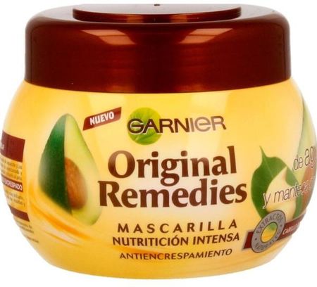 Garnier Intensywna Maska Do Włosów Kręconych Z Awokado Original Remedies Intense Nutrition Anti Frizz Mask 300ml
