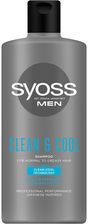 Zdjęcie Syoss Szampon Z Mentolem Do Włosów Normalnych I Przetłuszczających Się Dla Mężczyzn Men Cool &  Clean Shampoo 440 ml - Dzierzgoń