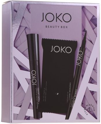 Joko Zestaw Makeup Beauty Box Mascara 9Ml + Eyeliner5G + chusteczki 15szt
