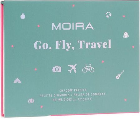 Moira Paleta Cieni Do Powiek Happy Go, Fly, Travel Shadow Palette 14.4 g