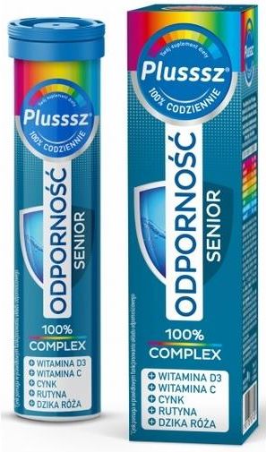 Plusssz Odporność Senior 100% Complex 20 tabl - zdjęcie 1 Plusssz Odporność Senior 100% Complex 20 tabl