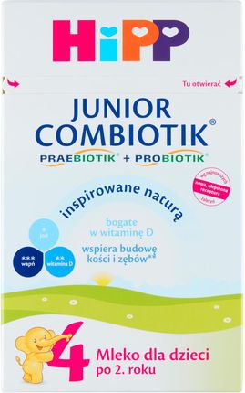 Hipp 4 Junior Combiotik Mleko Dla Dzieci Powyżej 2. Roku Życia 550g