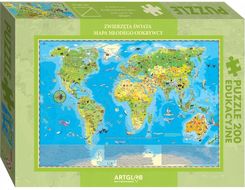 Artglob Puzzle Zwierzęta Świata Młodego Odkrywcy 200El.