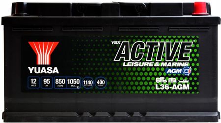 YUASA ACTIVE LEISURE L36-AGM 12V 95AH 850A L36-AGM