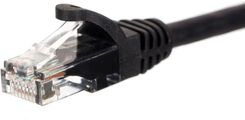 NETRACK PATCHCORD RJ45, NETRACK OSŁONKA ZALEWANA, KAT. 5E UTP, 7M CZARNY CZARNY (BZPAT7UK)