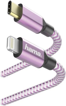 Hama Reflected USB-C - Lightning 1,5m lawendowy (187201)