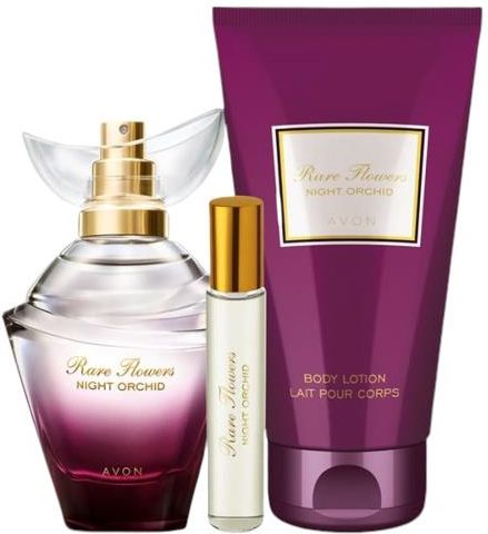 Avon Zestaw Rare Flowers Night Orchid Perfumy Balsam