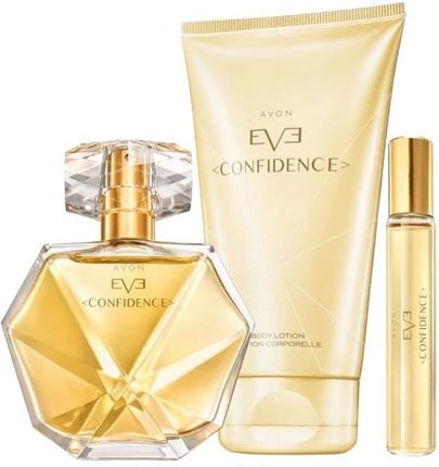 Avon Zestaw Eve Confidence Perfumy + Balsam + Perfumetka